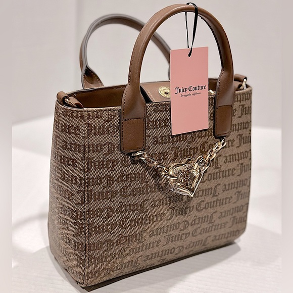 NWT Juicy Couture Chestnut Chino Change Of My Heart Mini Tote - Picture 15 of 15